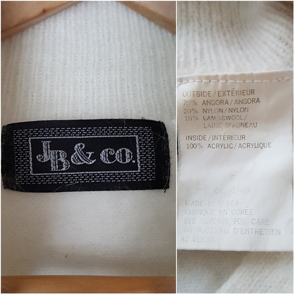 JB & co 70% Angora Dolman Sleeve Sweater in Ivory - Picture 2 of 5